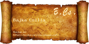 Bajka Csilla névjegykártya